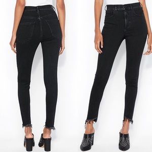 Black Express denim perfect super high rise jeans